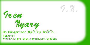 iren nyary business card